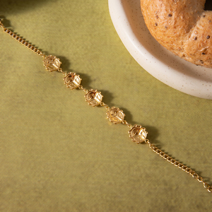 J & d 18k pvd सोने की प्लेटेड स्टेनलेस स्टील ब्रेसलेट वाटरप्रूफ क्लासिक लाल रंग लैडीबग ब्रेसलेट - Product Image 5