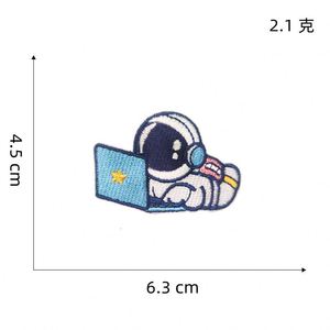 NODA Self Adhesive Embroidery Cute Astronaut Rocket Star Patch for Clothes Decoration - Product Image 6