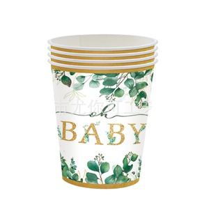 Oh Baby Paper Plates 9 Inch <b>Round</b> Digital Printing Birthday Party Tableware Eco Friendly Disposable - Product Image 3