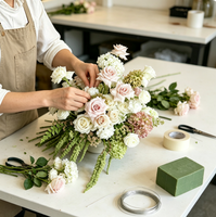 Vente en gros d'usine : Centres de table vintage en terre cuite rouge Anthurium, arrangements floraux pour mariage, fête et décoration intérieure