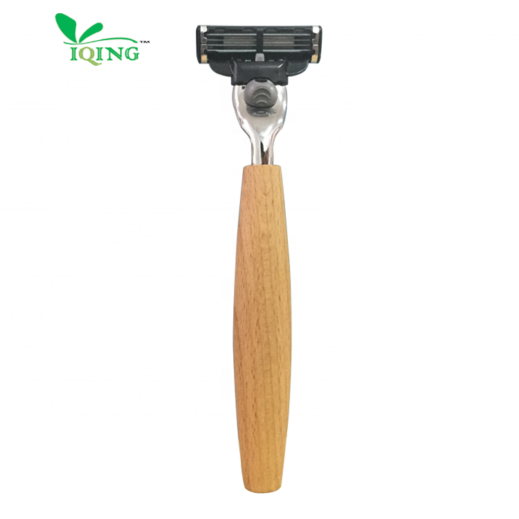 Натуральная портативная и легкая Бритва для мужчин с деревянной ручкой на заказ