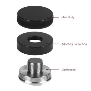 51/53/58毫米黑咖啡分配器马卡龙咖啡矫直器304不锈钢3齿重分配器底座 - Product Image 6