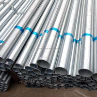 Tuyau en acier galvanisé Q235B, diamètre extérieur 21,3 mm, 114 mm, 6 m, 12 m, rond, pour l'irrigation, l'agriculture, la construction, longueur personnalisée OEM