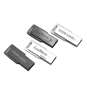 CeaMere Wholesale hot selling USB2.0 pen drive 16gb 32gb 64gb128gb metal flash drive