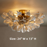Plafonnier moderne minimaliste en laiton doré et porcelaine blanche