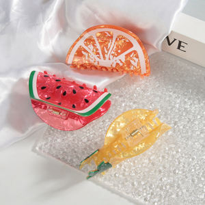 กิ๊บติดผมแฟชั่นฤดูร้อนลายสตรอว์เบอร์รี่ กิ๊บหนีบผมรูปผลไม้น่ารัก กิ๊บหนีบผมแบบก้ามปู กันลื่น สำหรับจัดแต่งทรงผม - Product Image 4