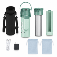 Multifunktionaler tragbarer kleiner Edelstahl-Insulinkühlschrank mit Gelpacks, Medikamentenbox für Outdoor und Hotel