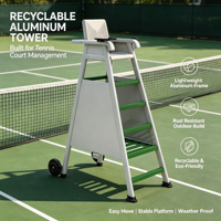 Chaise d'arbitre de tennis professionnelle personnalisée à prix raisonnable pour compétition de tennis, garantie 5 ans, équipement sportif