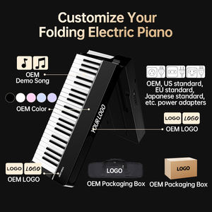 Clavier électronique TERENCE V10, <span class=keywords><strong>piano</strong></span> électrique, orgue pour étudiants, <span class=keywords><strong>piano</strong></span> numérique pliable portable à 88 touches, 128 rythmes et sons - Product Image 2