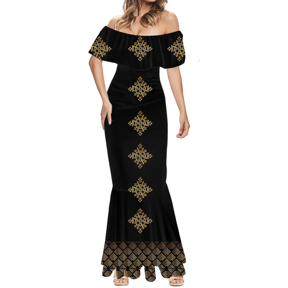 Vintage Ethiopia Habesha Dresses Women Lady Elegant Luxury Custom Design  African Off Shoulder Long Evening Mermaid Dress Summer| Alibaba.com