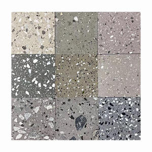 Dalles de terrazzo pleine masse <span class=keywords><strong>grand</strong></span> <span class=keywords><strong>format</strong></span>, panneau mural en pierre pour salon, carrelage de sol multicolore en terrazzo pour salle de bain - Product Image 3