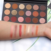 Palette de fards à paupières aux tons chauds de terre, haute pigmentation, OEM ODM, logo personnalisé, palette de fards à paupières vegan, sans cruauté, maquillage