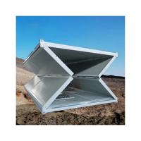 Maison de conteneur pliable de 20 pieds, bureau, appartement, maison préfabriquée modulaire, petite maison moderne, design moderne, acier galvanisé, prix bas