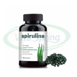 Comprimés de spiruline et de chlorelle biologiques de marque privée 500mg pour adultes-Supplément de soutien immunitaire certifié casher/halal - Product Image 1