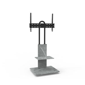 Support TV au sol noir de la série Classic pour MAX VESA 600*400 mm avec support réglable en hauteur et étagère pour <span class=keywords><strong>DVD</strong></span> pour téléviseurs de 70 pouces - Product Image 4