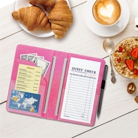 Multi-fungsi Buku PU untuk Pelayan Tamu Cek Pemegang Cocok Apron Pelayan Buku Server Buku