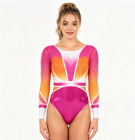 Fabricant chinois de justaucorps de gymnastique, sur mesure pour femmes et filles, avec strass, pour compétition, service OEM ODM
