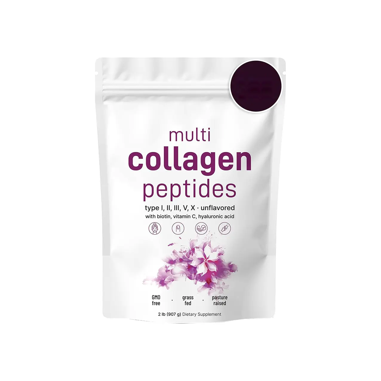 Idrolizzati peptidi proteici (tipo l,l,l,v,X) con acido ialuronico, biotina vitamina C Multi collagene peptidi in polvere