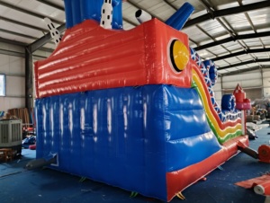 Château gonflable robot avec toboggan, aire de jeux gonflable commerciale en PVC pour la <span class=keywords><strong>location</strong></span> de fêtes d'enfants - Product Image 3
