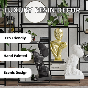 <b>Light</b> Luxury Hand-painted Eco-friendly Anime Christmas Resin Ornament Home Office TV Cabinet Bookshelf Decorations New Year - Product Image 2
