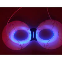 Nouvelle arrivée lueur dans le noir halloween fête d'horreur faveur masque lumineux costume