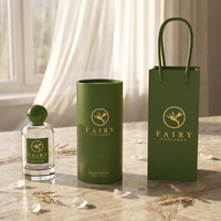 Flacons de parfum en verre personnalisés (30ml/50ml/100ml/20ml) avec pulvérisateur à pompe, papier spécial PP, revêtement UV, estampage à chaud, gaufrage, Fujian