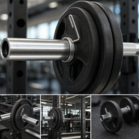 Colliers de serrage à ressort professionnels pour haltères de musculation et CrossFit, pour charges lourdes, compatibles barres standard et haltères