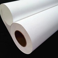 OEM blanc semi-brillant auto-adhésif étiquette en papier autocollant Jumbo rouleaux pour code à barres étiquette Jumbo papier