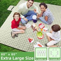 Manta de picnic de playa acrílica Extra grande plegable portátil, estera a prueba de arena e impermeable para playa al aire libre o camping