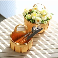 Vente chaude Naturel Mode Nouveau Design Maison Vacances Décoration Panier De Fleurs Pour Le Mariage De Noël