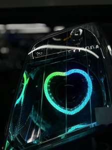 Yeni 2.5 3 inç 5D RGB <span class=keywords><strong>LED</strong></span> projektör Lens far melek göz ışık halkası kefenlerle DRL dönüş sinyal ışığı APP kontrol araba işıkları - Product Image 2