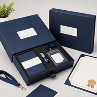 Boîte de rangement personnalisée en mousse pour documents, badges USB et certificats, idéale pour les conférences d'entreprise et l'emballage événementiel (fabrication usine)