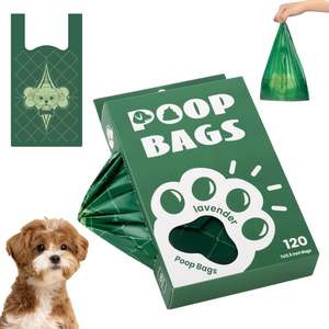 Bolsas para excremento de perro Spot Supply con asas, fáciles de atar, biodegradables, extra gruesas, a prueba de fugas, 120 bolsas con asas - Product Image 1