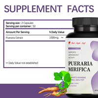 Extrait naturel de Pueraria Lobata en capsules rigides - Complément alimentaire pour la santé des femmes et l'équilibre hormonal, OEM disponible
