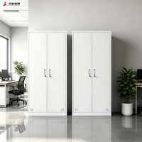 Armoire de rangement pour vêtements JIUSHUN, démontable, moderne, ignifuge, anti-poussière, en métal, pour employés et étudiants