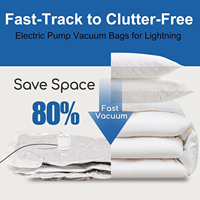 Bolsas de Almacenamiento al Vacío para Ropa, Nuevas, de Nailon PE+PA, Portátiles, Grandes, para Ropa de Bebé, con Bomba de Aire Eléctrica, Paquete de 20