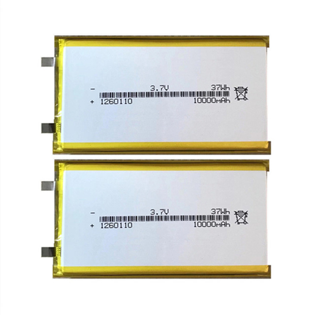 Good Quality High Capacity 3.7v Lithium-ion Polymer Battery 1260110 10000mAh for Mobile Power Battery