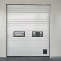 Porte à rouleaux sectionnelle à détection radar Porte sectionnelle aérienne automatique pour porte élévatrice sectionnelle d'entrée de stationnement