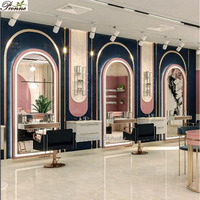 Meubles de salon de beauté, salon de beauté, chaise de pédicure rose unique avec ensemble de table de manucure