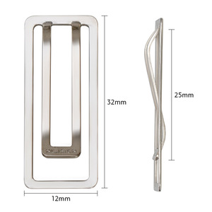 Nu Sign Note Clip 50 Mm Metal Silver U Shape For Memo Bookmark School Use - Product Image 5