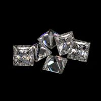Certificat GRA Vente en gros Moissanite D Color VVS1 Taille Princesse Blanche pour Sertissage de Bijoux