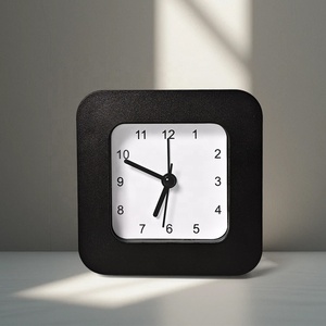 Horloge de bureau vintage en ABS, forme carrée, aiguille en métal, horloge <span class=keywords><strong>numérique</strong></span> de bureau traditionnelle - Product Image 4