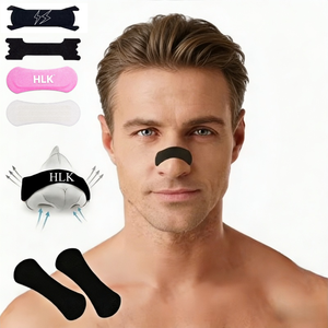 HLK LOGOTIPO Personalizado Melhor Dormir Respire Latex-free Direito Parar Ronco Nasal Melhor Respiração Fita Tiras do nariz para respirar - Product Image 1