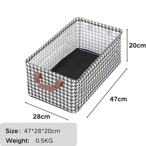 Fabric Foldable Rectangle <strong>Storage</strong> Boxes &amp; Bins <strong>Clothes</strong> Organizers Injection Technics Stackable <strong>Storage</strong> <strong>Units</strong> - Product Image 5