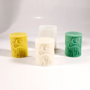 TangChu Camel Theme Pillar & Disk Silicone Mold <b>Set</b> for Making <b>Soap</b> Dishes, Jewelry Trays, Candles and Home Organizers - Product Image 5