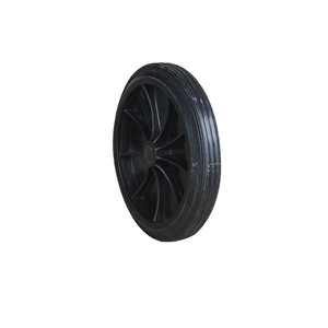 Outdoor large trash can Accessories wheels 100L 120L 240L galvanized iron shaft rubber wheel garbage bin axle