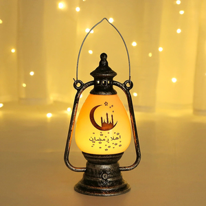 DAMAI Ramadan Lantern Electronic Candle Holder Medium Size <b>Portable</b> Indoor Lighting Decorative Handmade <b>Lamp</b> - Product Image 6