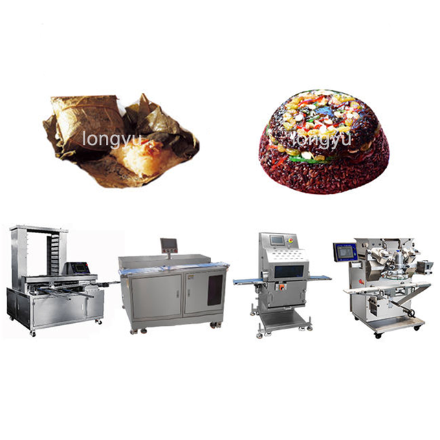 LONGYU High Quality Automatic Onigiri Sushi Triangle Rice Ball Making Encrusting Machine Production Line