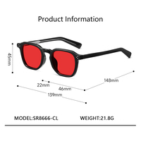 Gafas Ópticas Unisex con Armazón Poligonal TR90 Personalizado 2026, Lentes Planas Personalizadas en Rojo Naranja, Gafas con Protección Anti-Luz Azul