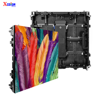 Gabinete de Pantalla LED de Mantenimiento Frontal con Corte en Esquina Serie KA P3.91 500x500, Conexión Rígida, Diseño de Columna Cuadrada, Impermeable IP65
